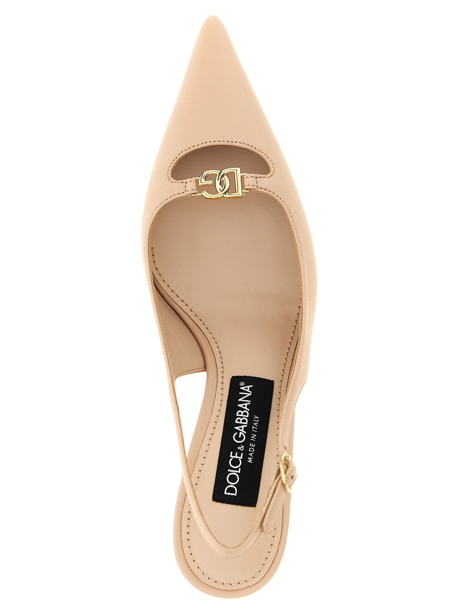 Dolce & Gabbana Multicolor Lamb Leather Mid Heel Pumps