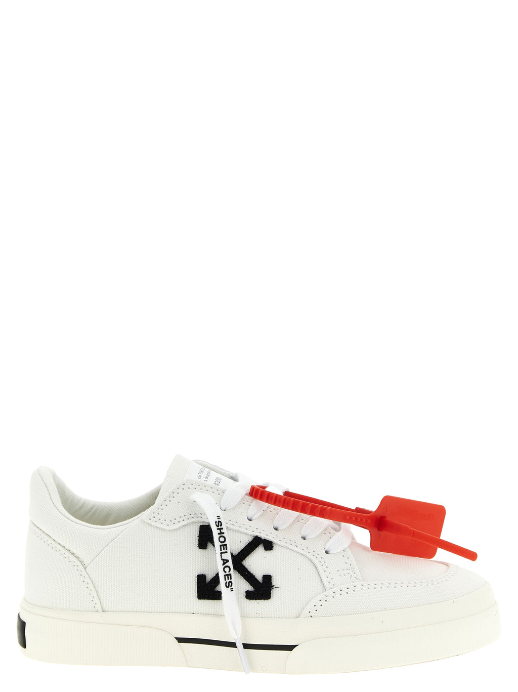 Off-White Bicolor Cotton Low Top Sneakers