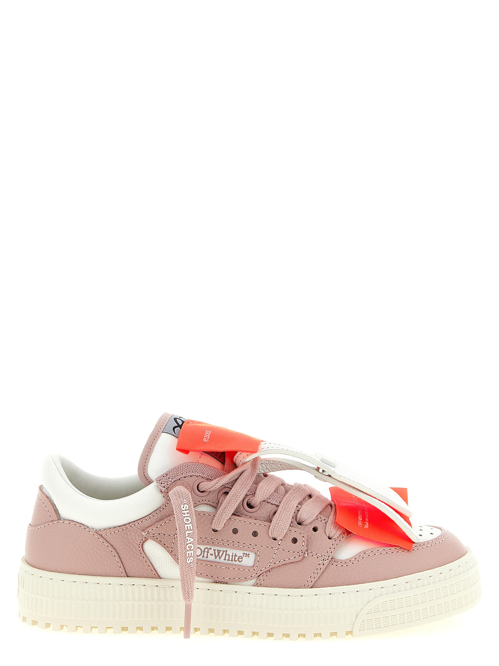 Off-White Multicolor Leather Low Top Sneakers