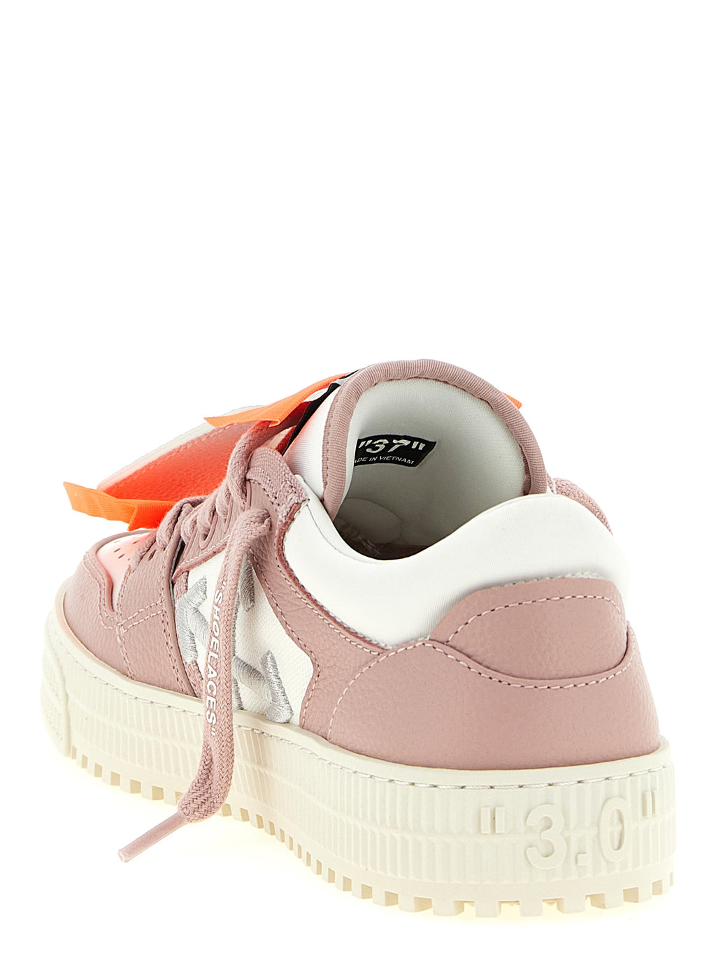 Off-White Multicolor Leather Low Top Sneakers