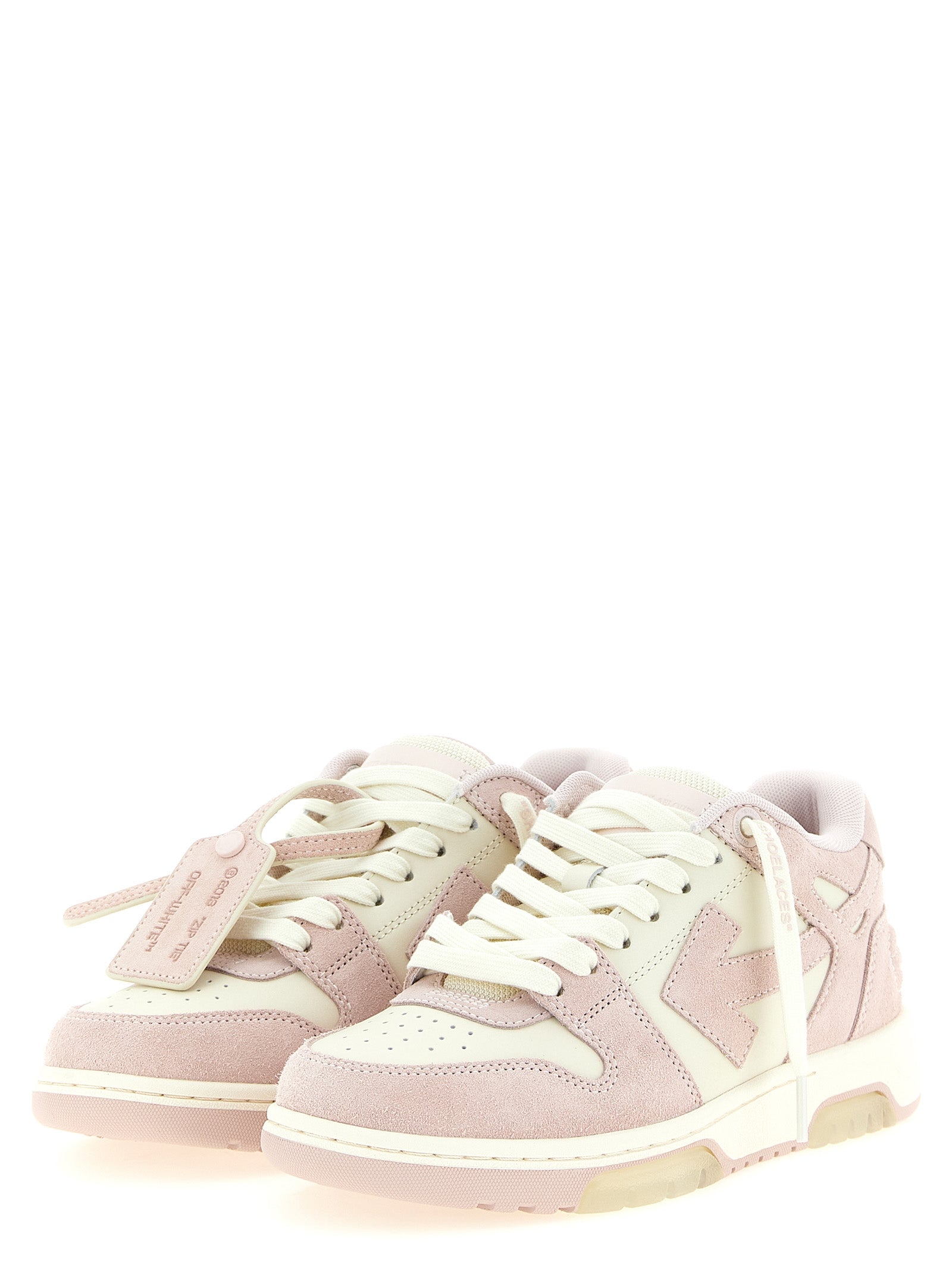 Off-White Multicolor Leather Low Top Sneakers