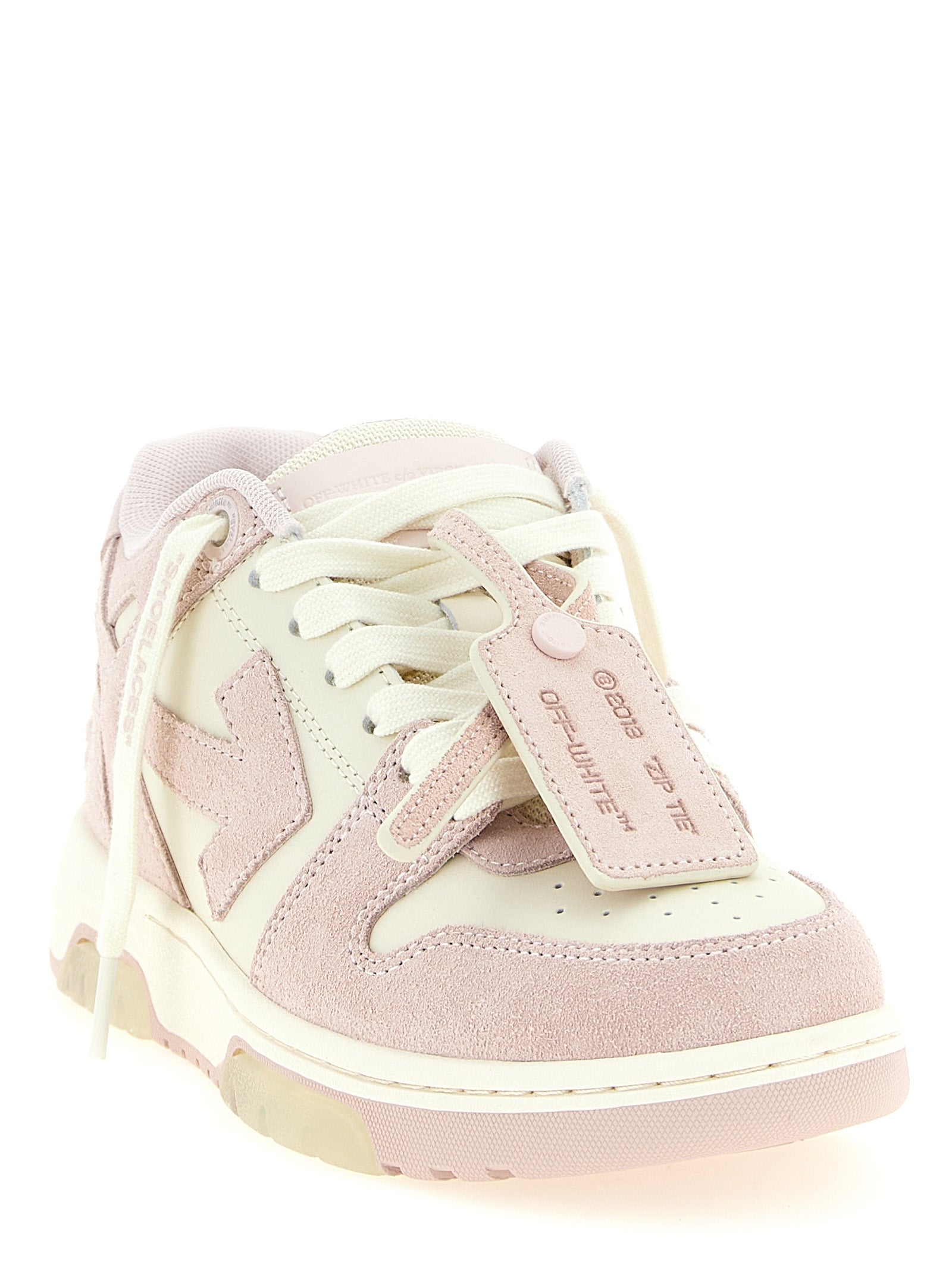 Off-White Multicolor Leather Low Top Sneakers