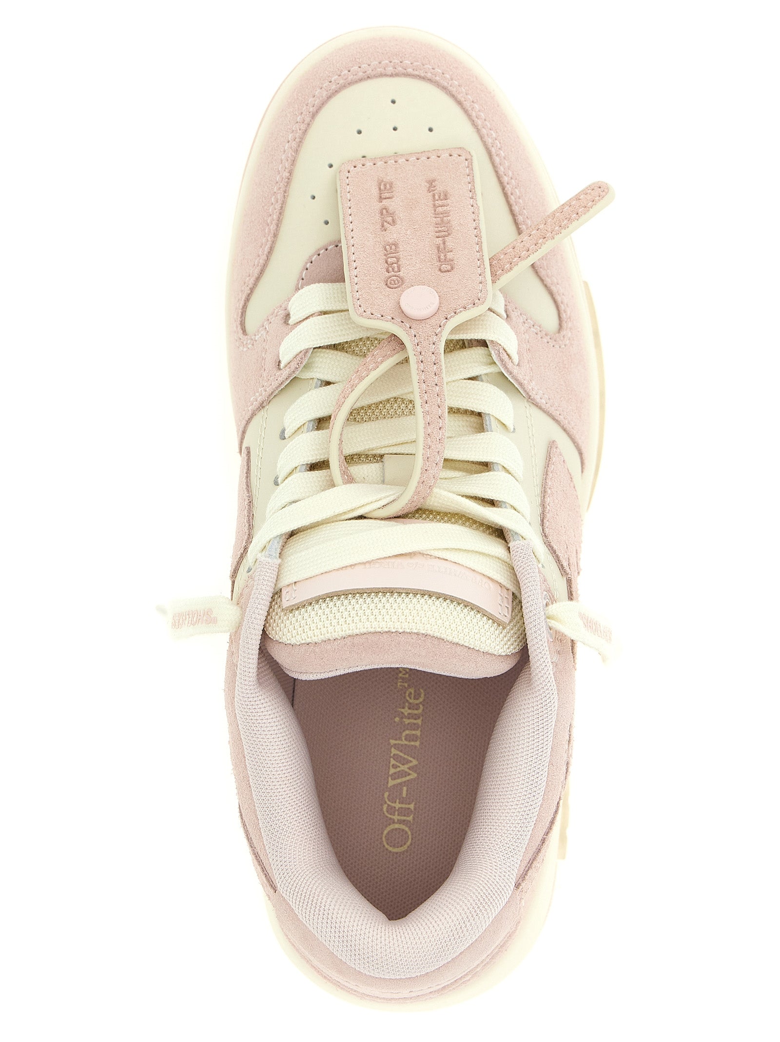 Off-White Multicolor Leather Low Top Sneakers