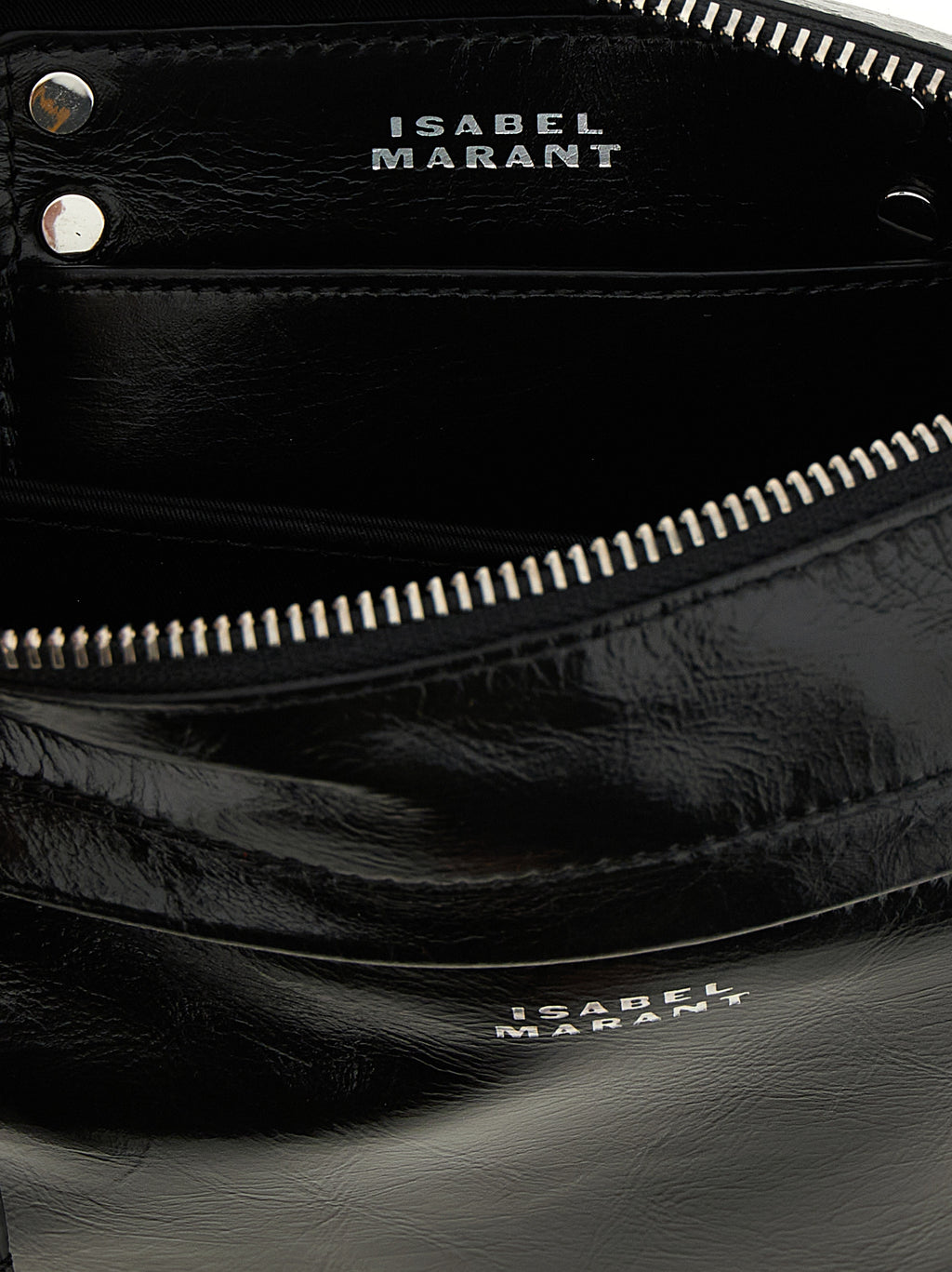 Isabel Marant Black Calfskin Crossbody Bag