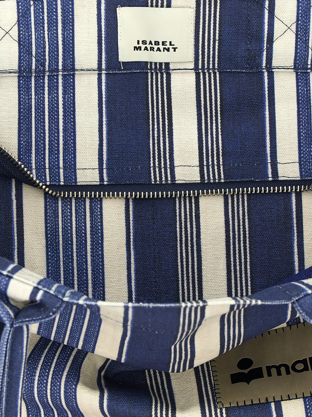Isabel Marant Blue Cotton Tote Bag