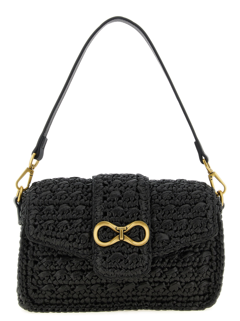 Twinset Black Polypropylene Crossbody Bag
