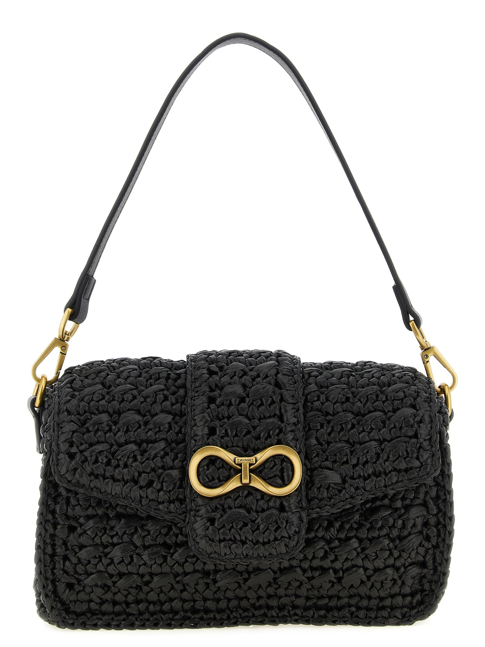 Twinset Black Polypropylene Crossbody Bag