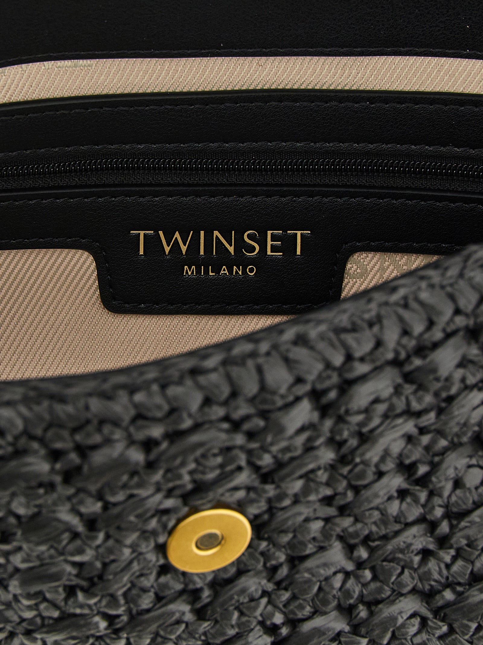 Twinset Black Polypropylene Crossbody Bag