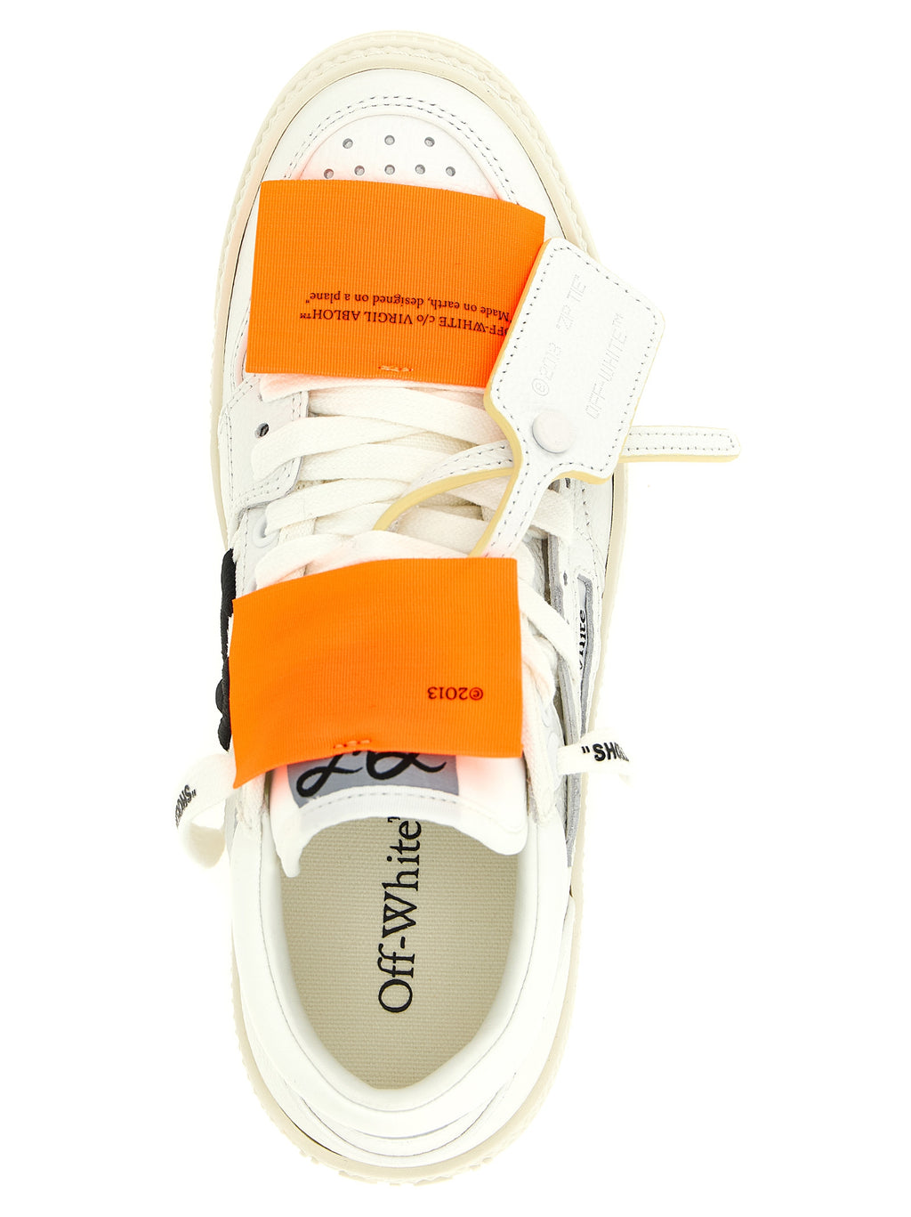 Off-White White Calfskin Athletic Sneakers