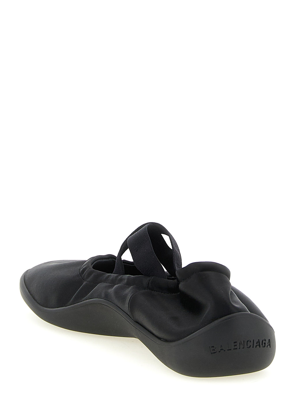 Balenciaga Black Polyester Ballet Flats