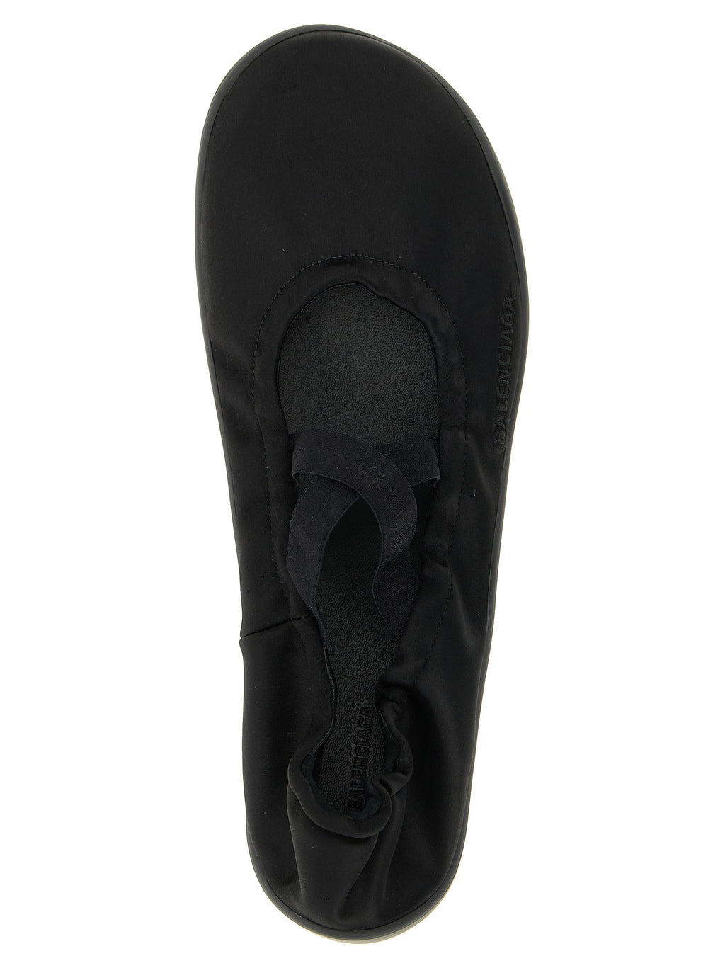 Balenciaga Black Polyester Ballet Flats