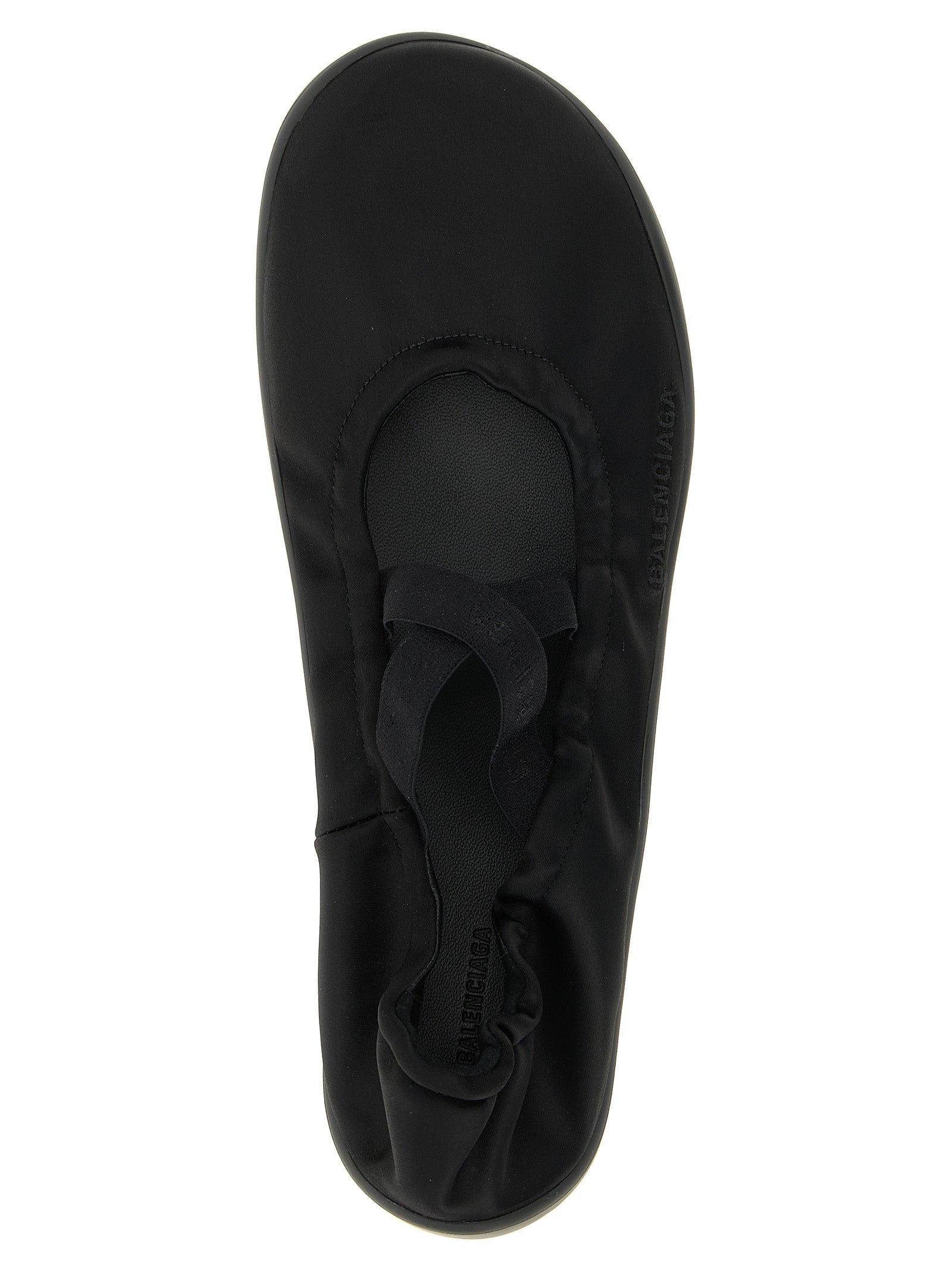 Balenciaga Black Polyester Ballet Flats