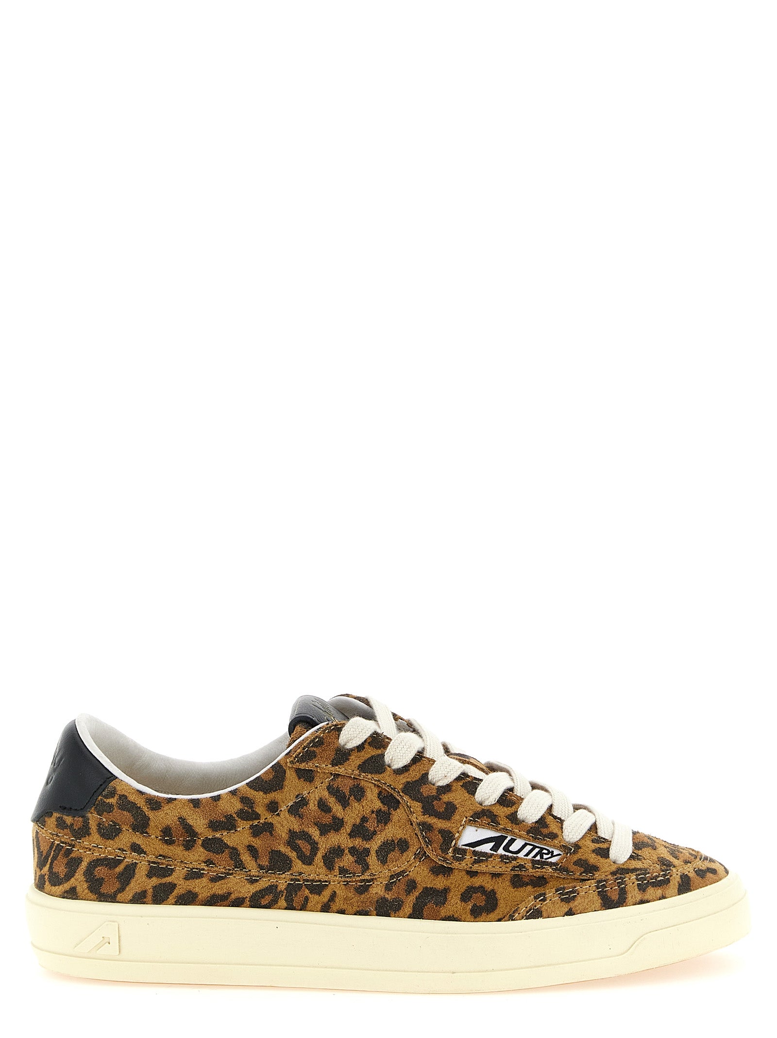 Autry Brown Cowhide Low Top Sneakers