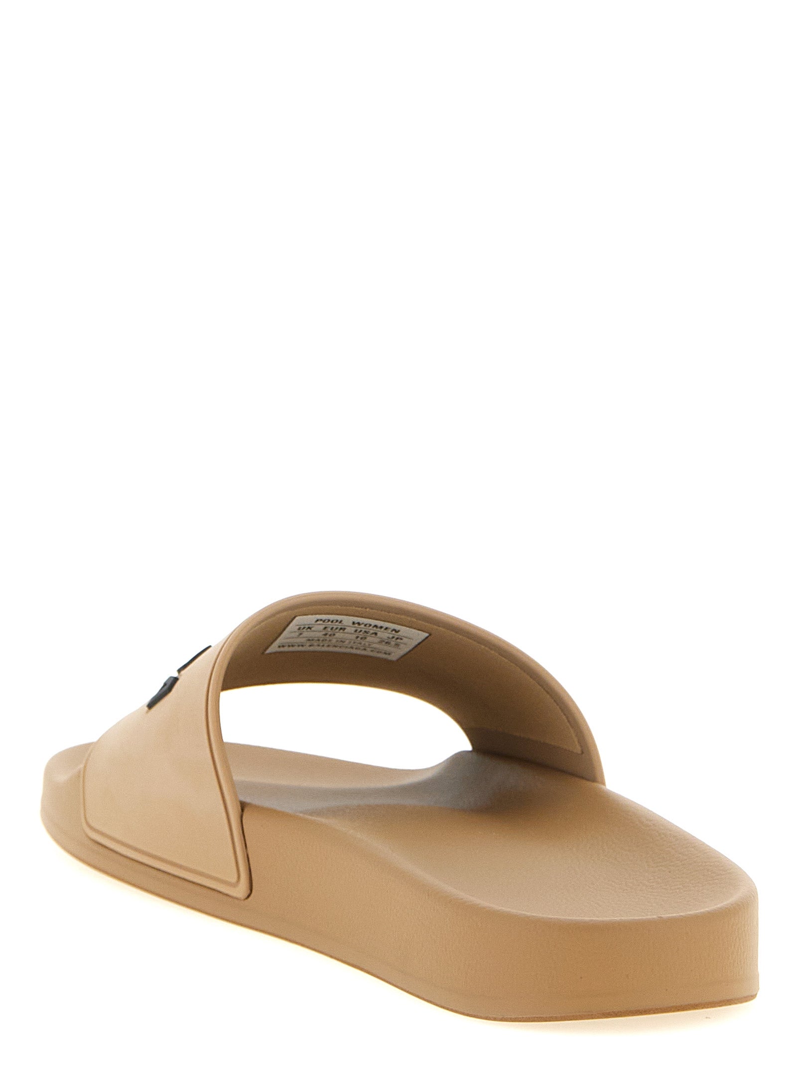 Balenciaga Beige Plastic Slides