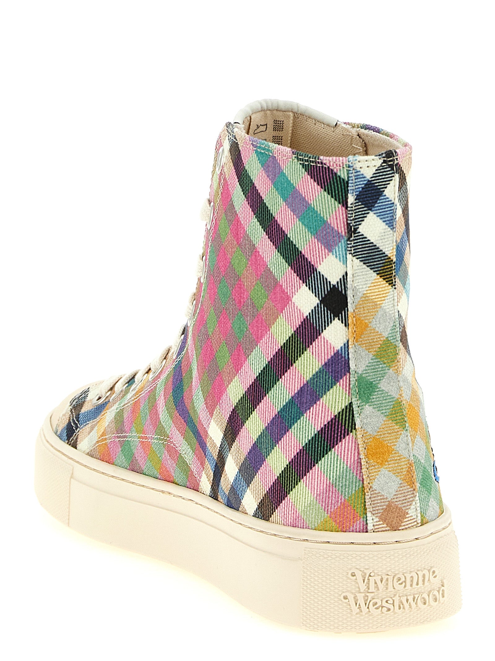 Vivienne Westwood Multicolor Cotton High Top Sneakers