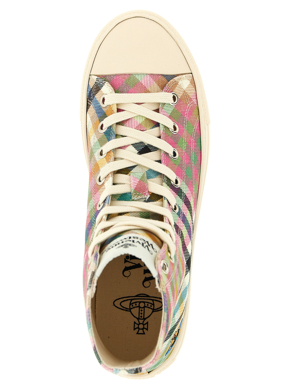 Vivienne Westwood Multicolor Cotton High Top Sneakers