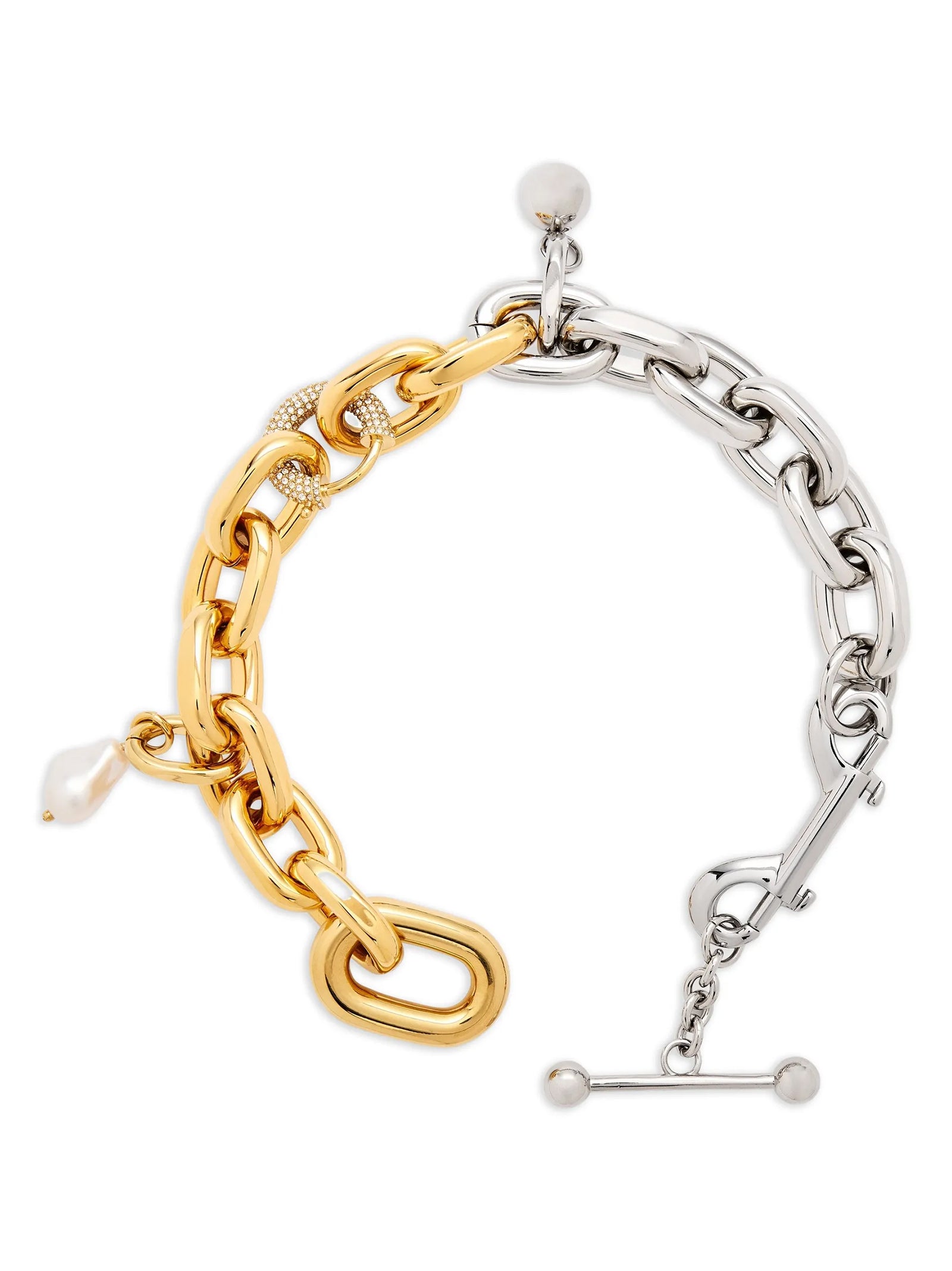 Paco Rabanne Multicolor Brass Necklace