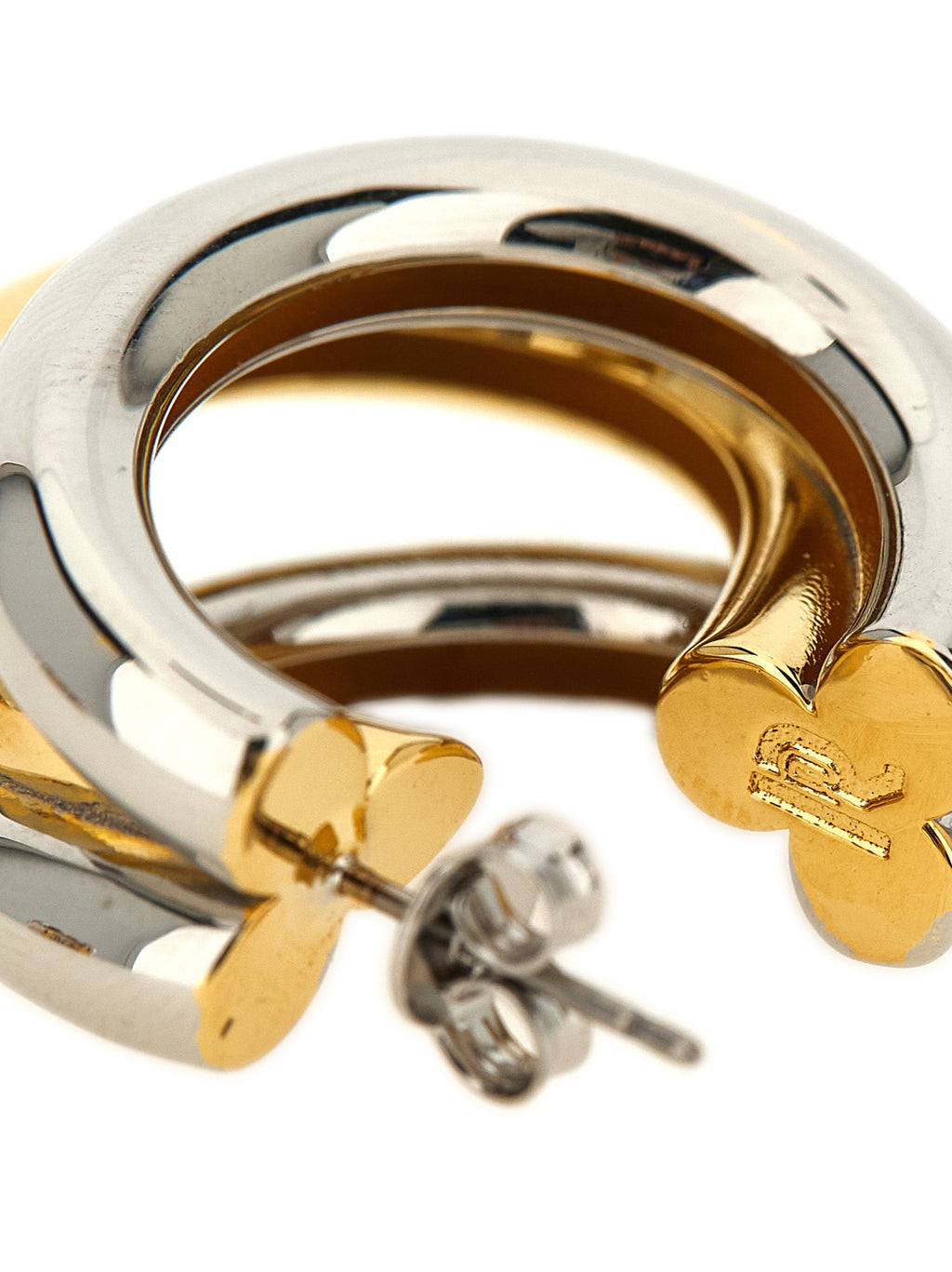 Paco Rabanne Multicolor Brass Earrings