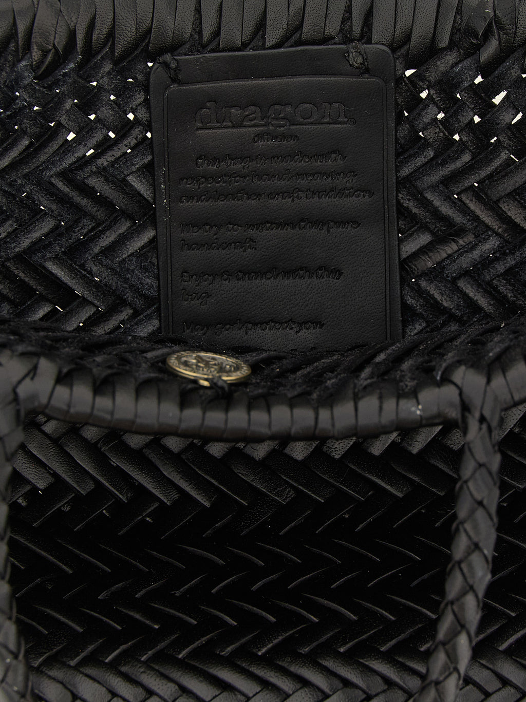Dragon Diffusion Black Calfskin Handbag