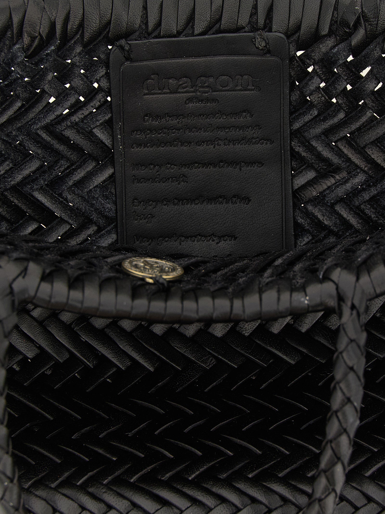 Dragon Diffusion Black Calfskin Handbag