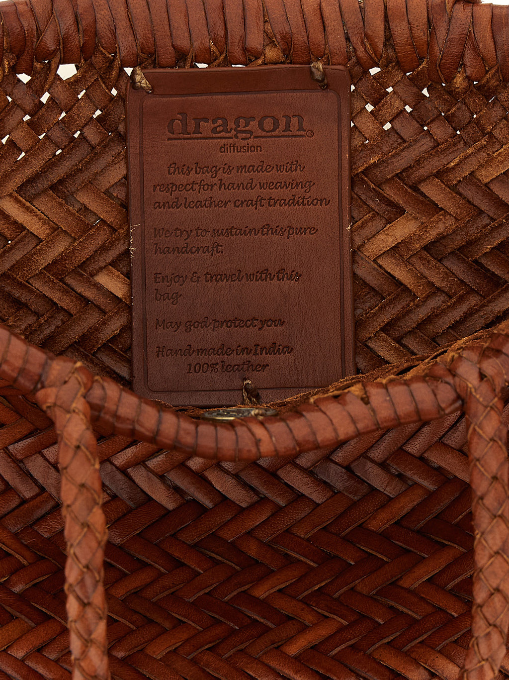 Dragon Diffusion Brown Calfskin Handbag