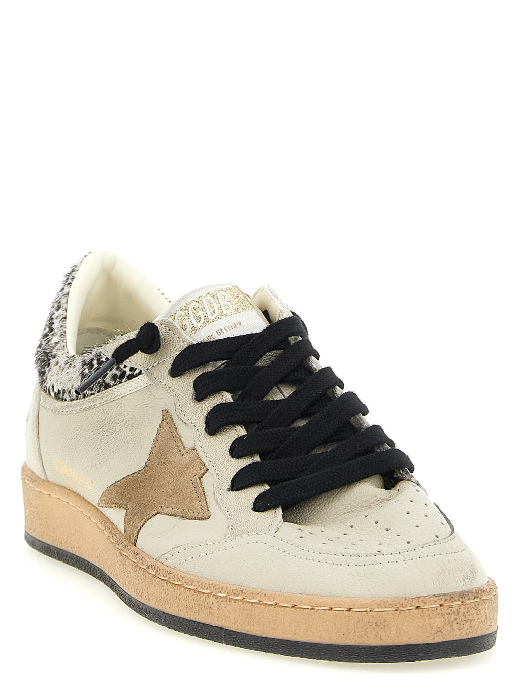 Golden Goose Beige Goatskin Low Top Sneakers