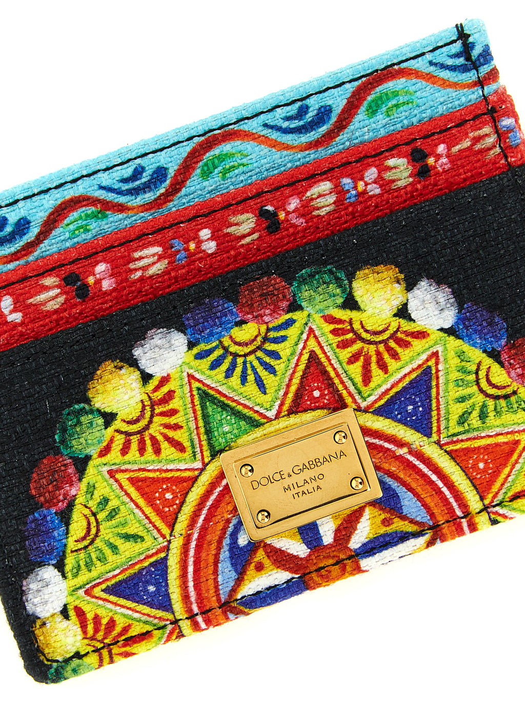 Dolce & Gabbana Multicolor Cotton Cardholder