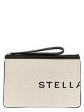 Stella McCartney Beige Cotton Clutch Bag