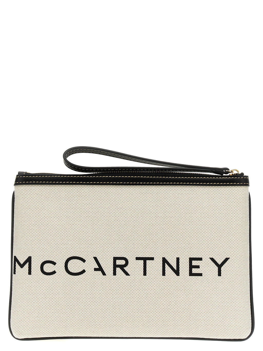 Stella McCartney Beige Cotton Clutch Bag
