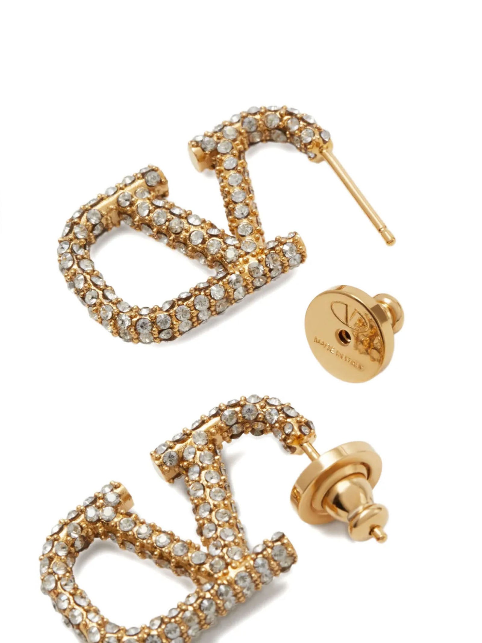 Valentino Garavani Gold Brass Earrings