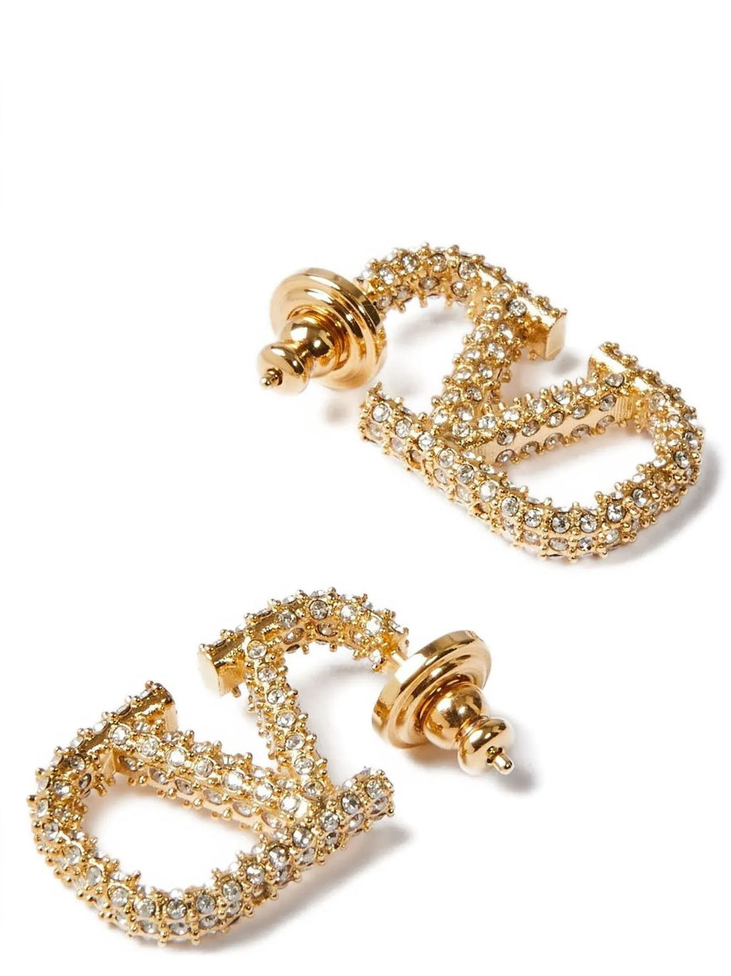 Valentino Garavani Gold Brass Earrings