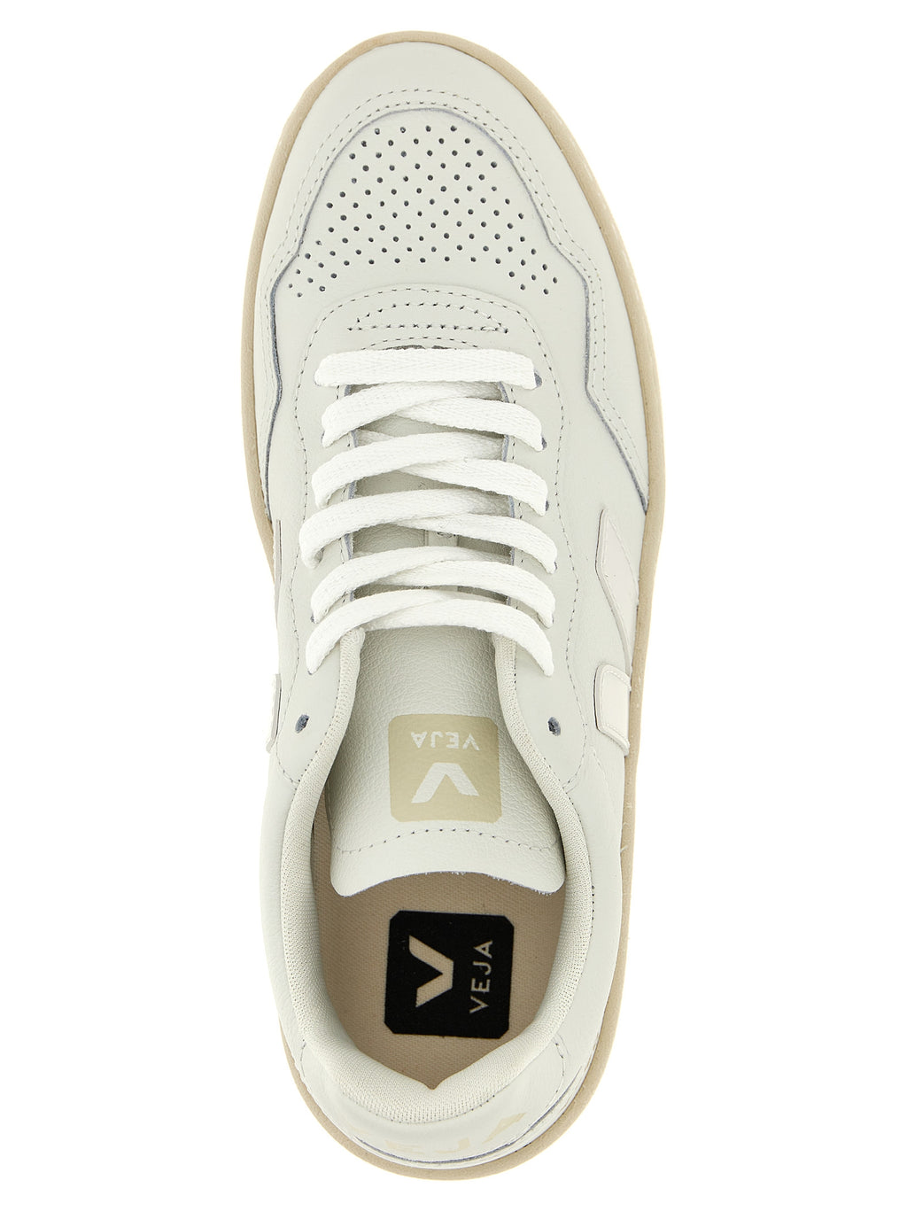 Veja White Leather Low Top Sneakers