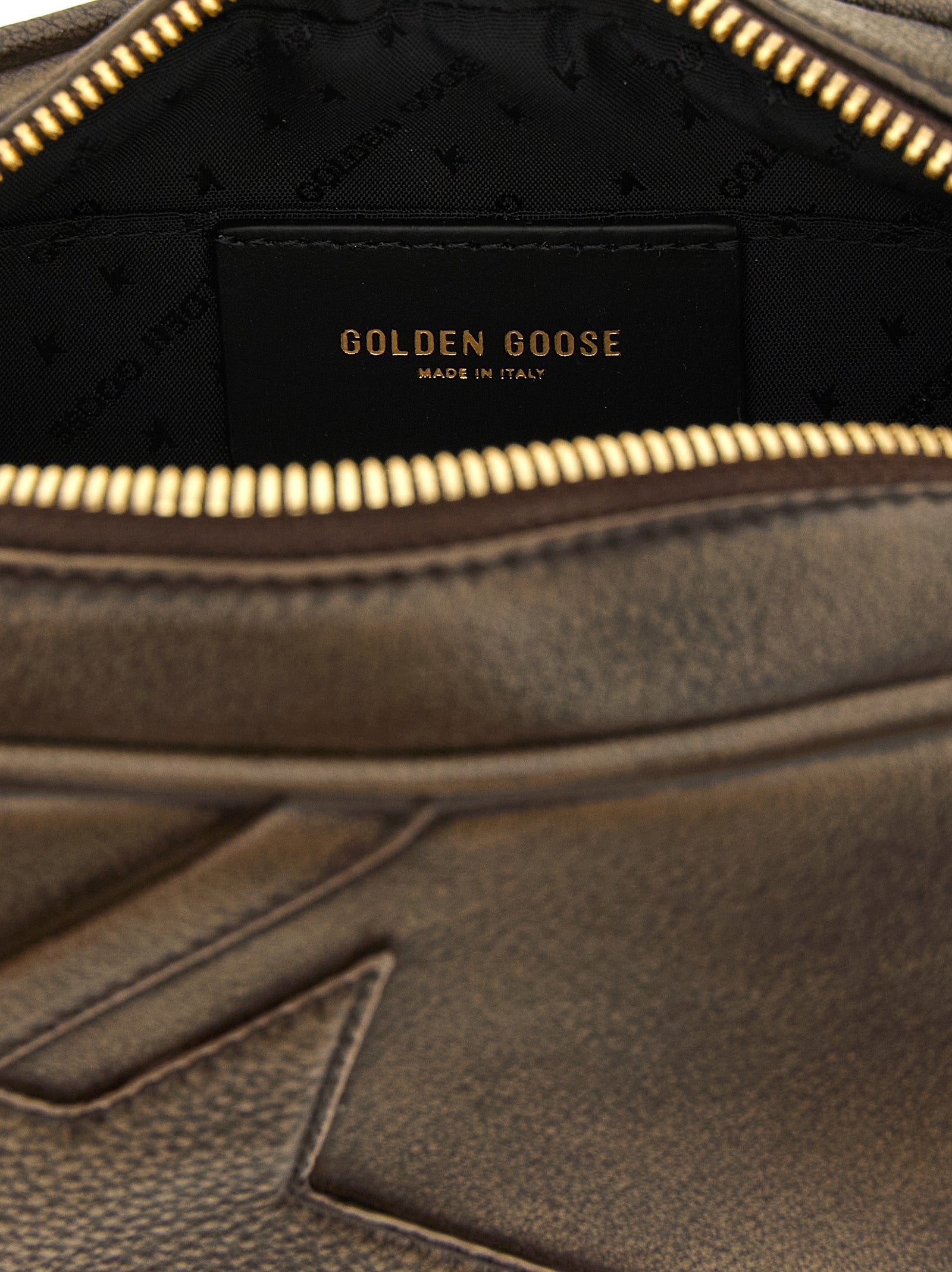 Golden Goose Brown Cowhide Clutch Bag