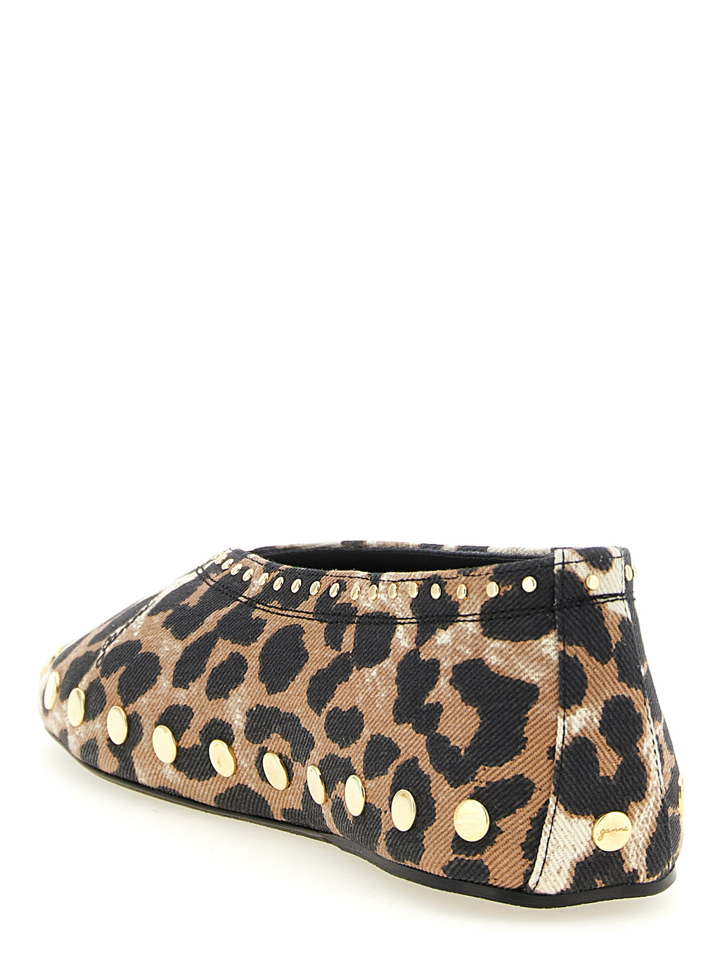 Ganni Multicolor Cotton Ballet Flats