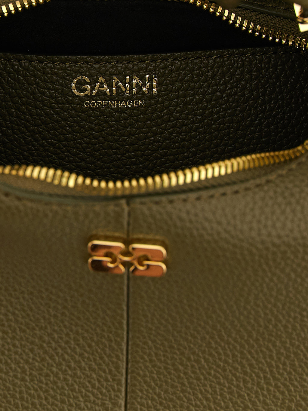 Ganni Bicolor Polyester Handbag