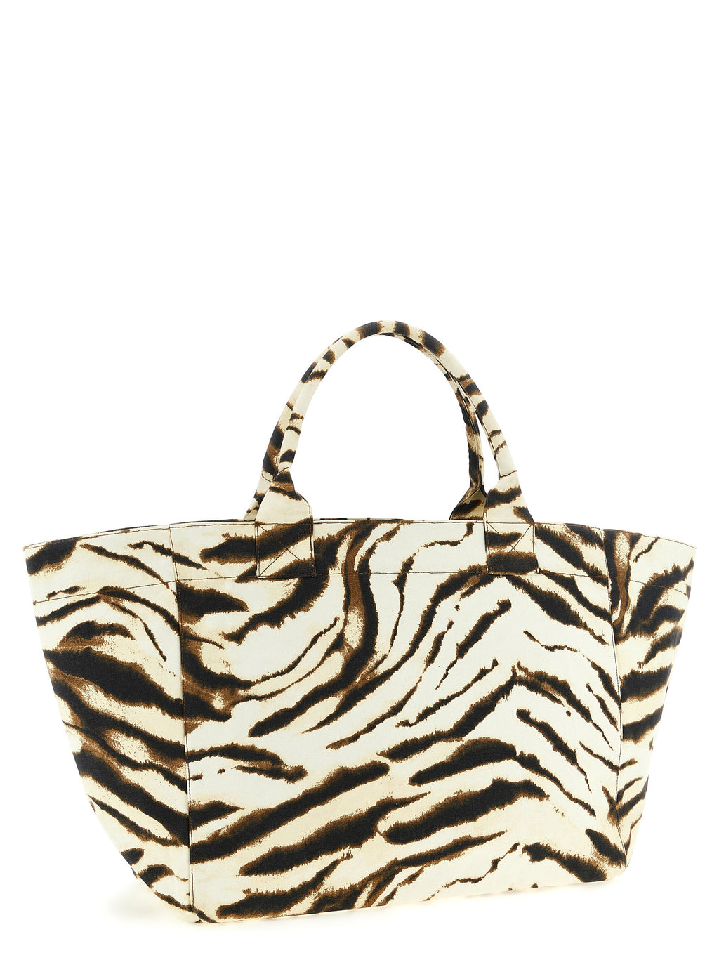 Ganni Beige Recycled Cotton Tote Bag