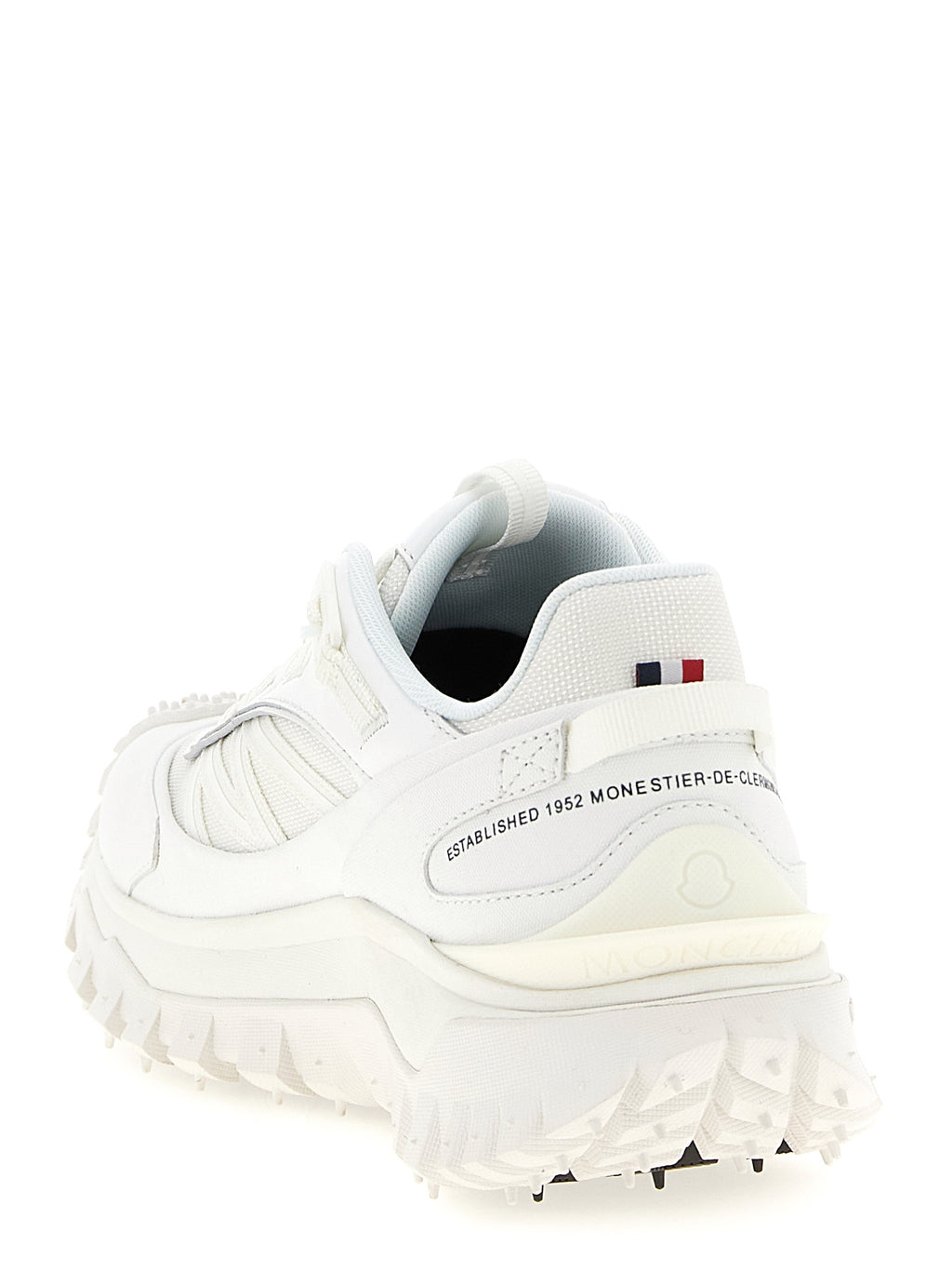 Moncler White Polyamide Athletic Sneakers