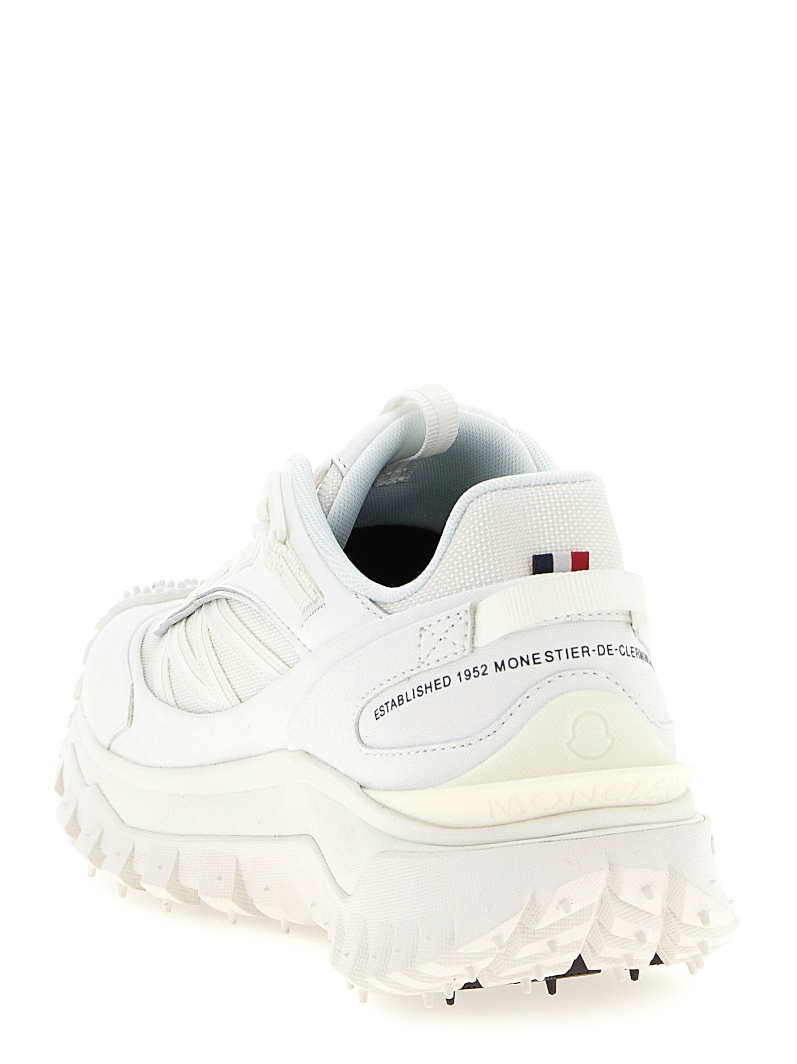 Moncler White Polyamide Athletic Sneakers