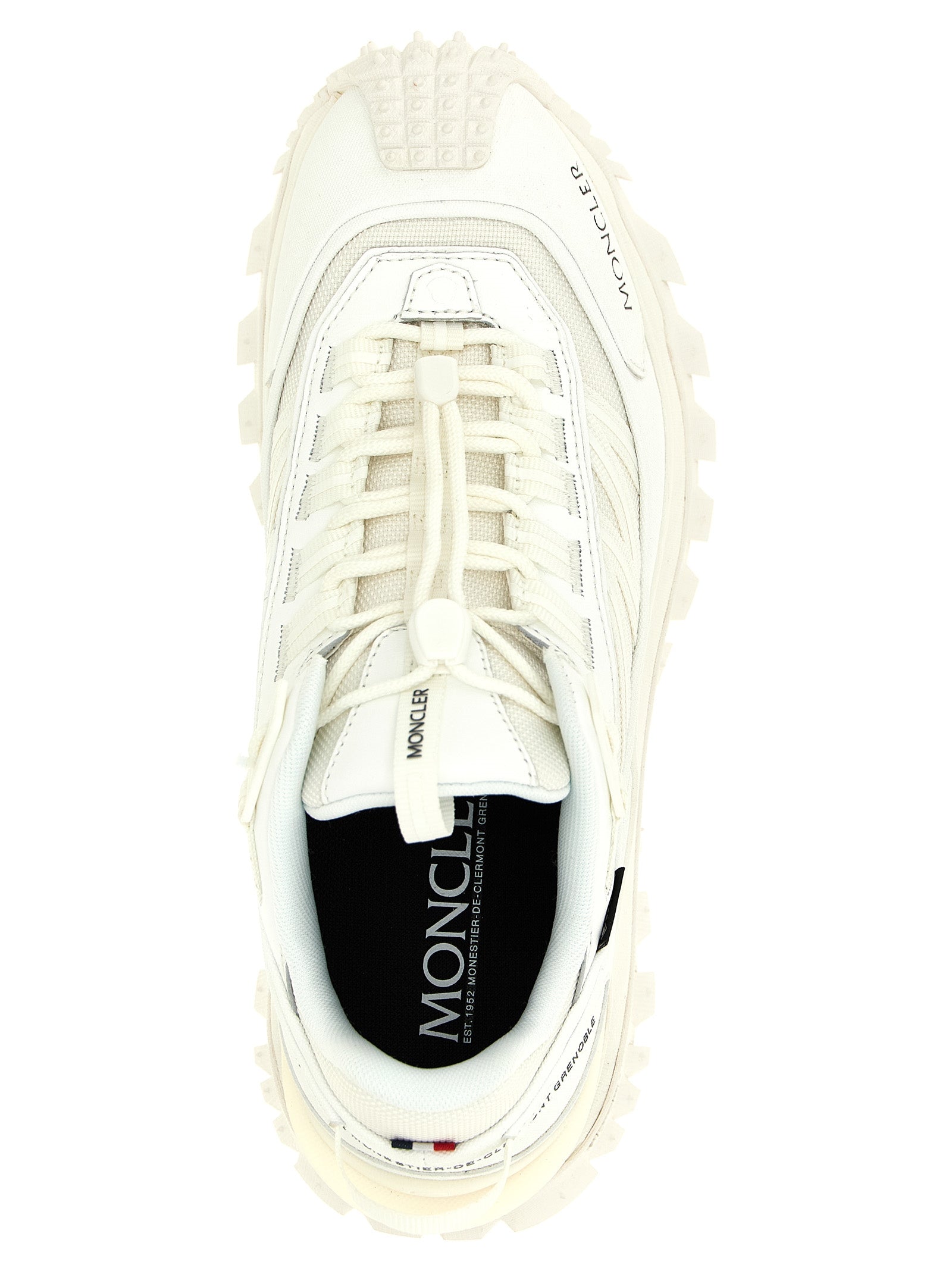 Moncler White Polyamide Athletic Sneakers