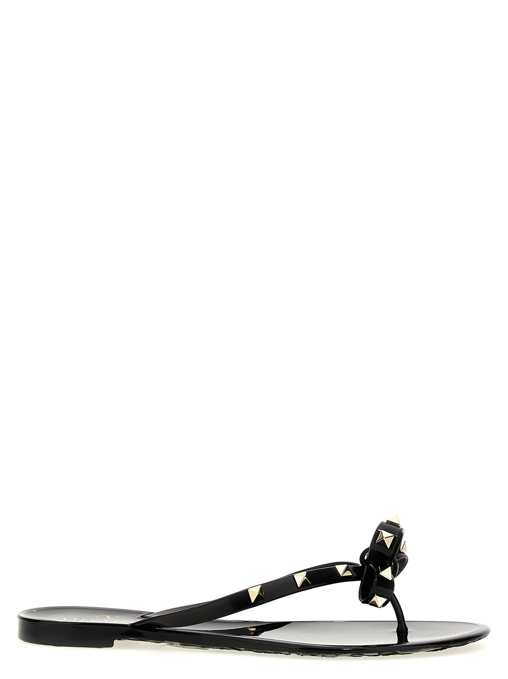 Valentino Garavani Black PVC Slides