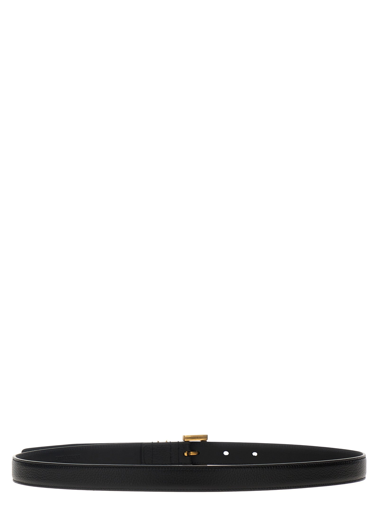 Saint Laurent Black Calfskin Regular Belt