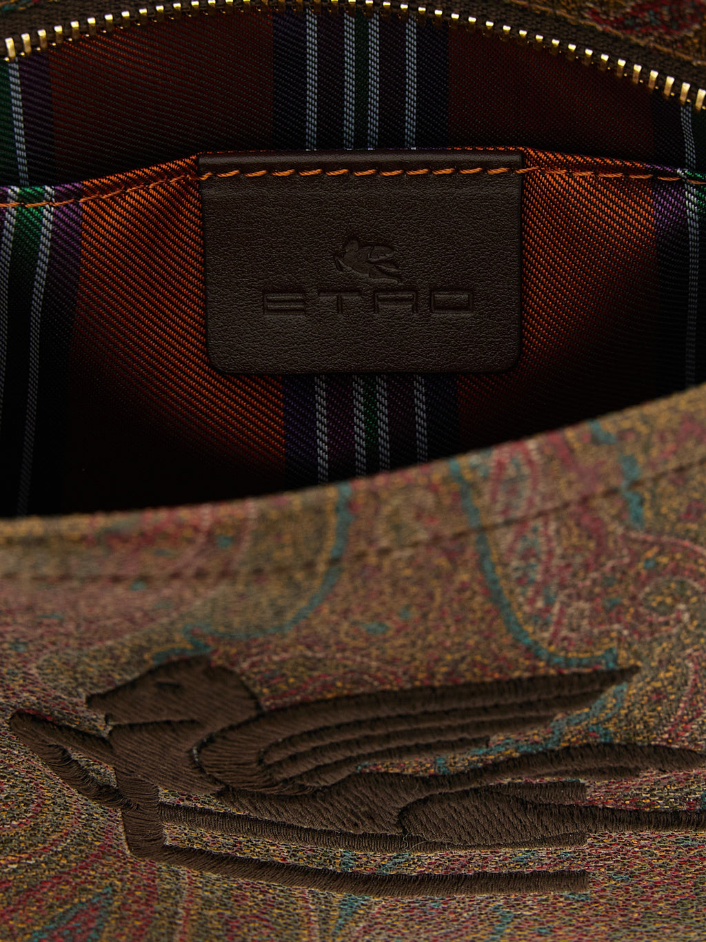 Etro Multicolor Cotton Clutch Bag