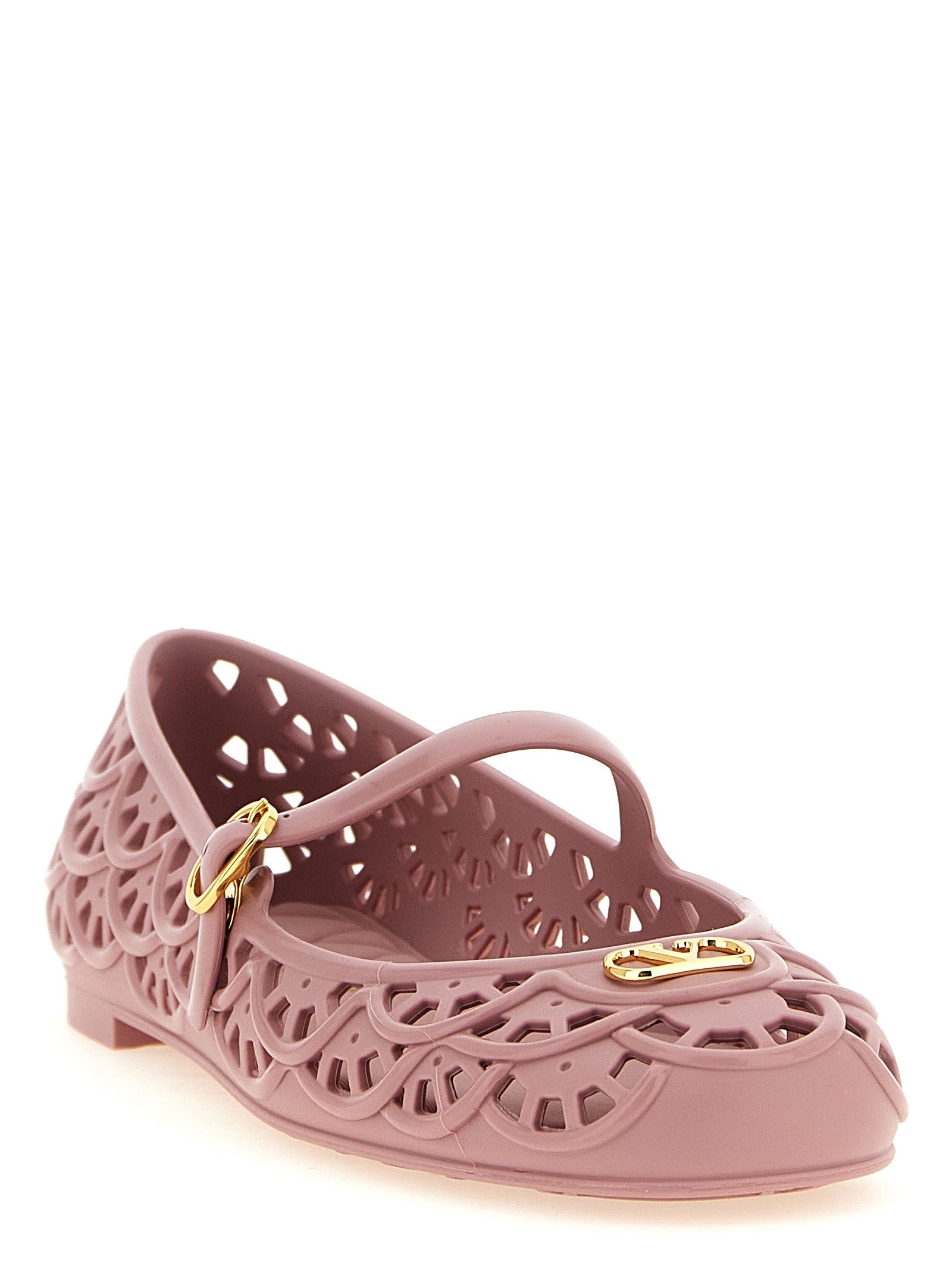 Valentino Garavani Multicolor Polyvinyl Ballet Flats