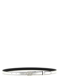 Gucci Silver Calfskin Thin Belt