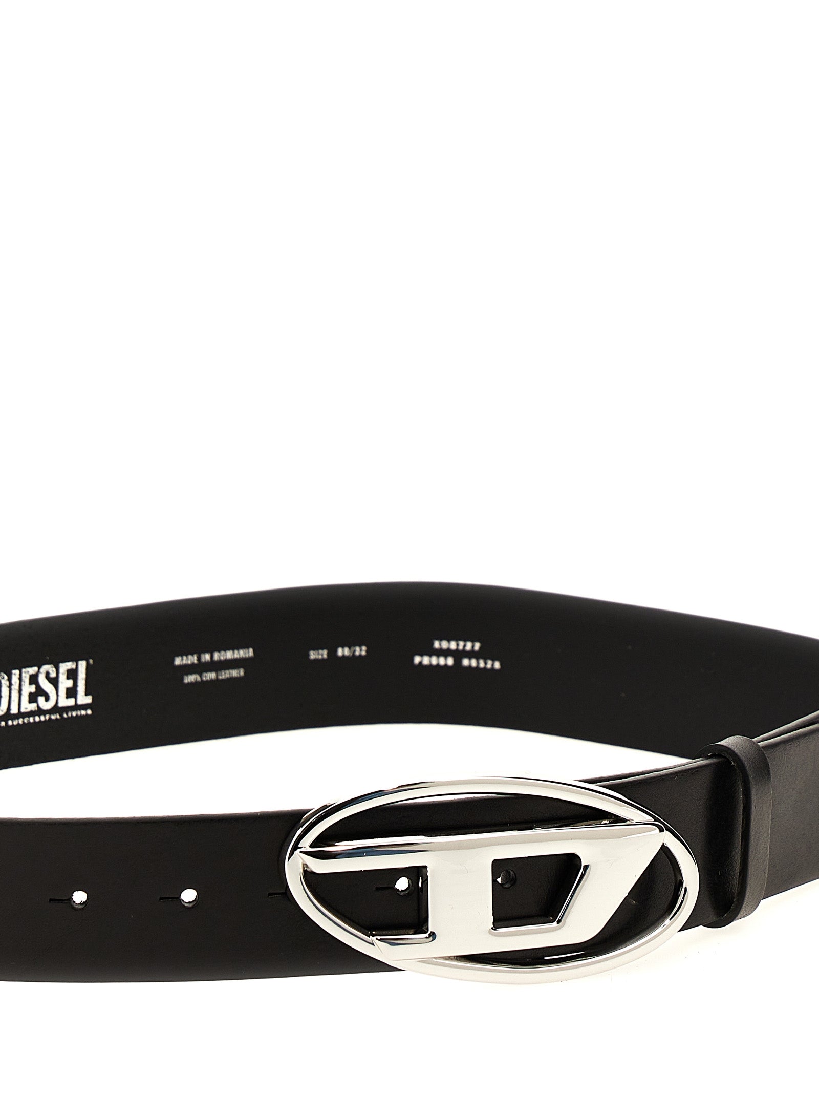 Diesel Black Other Fibres Regular Belt