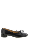 MM6 Maison Margiela Black Calfskin Mid Heel Pumps