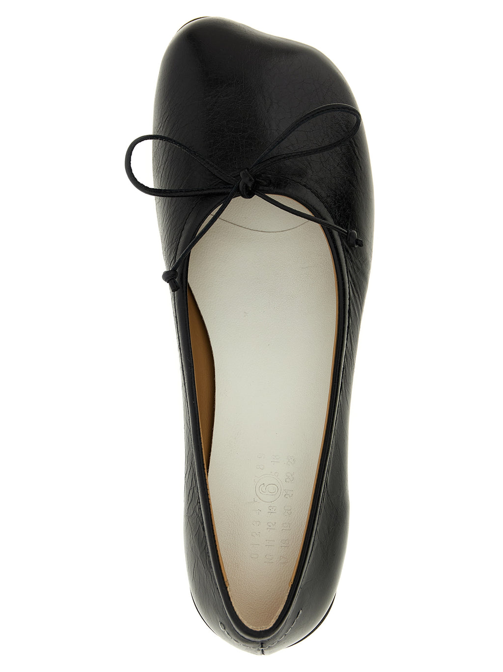 MM6 Maison Margiela Black Calfskin Mid Heel Pumps