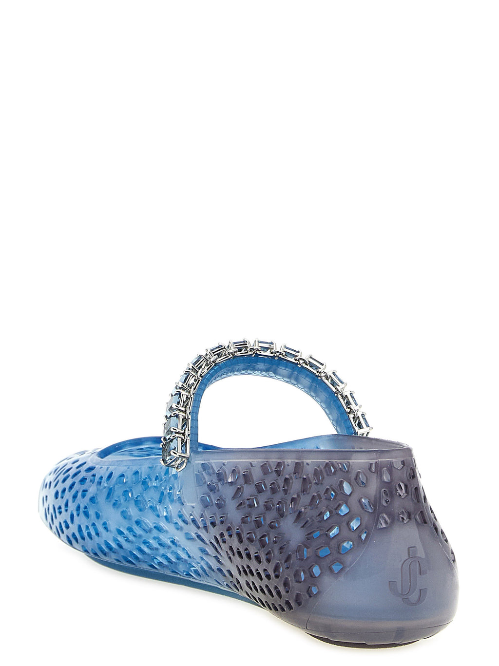Jimmy Choo Blue Plastic Ballet Flats