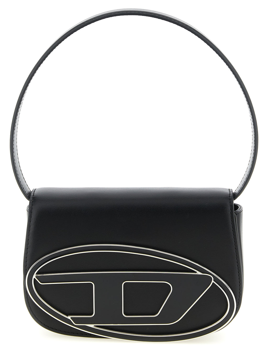 Diesel Black Cowhide Shoulder Bag