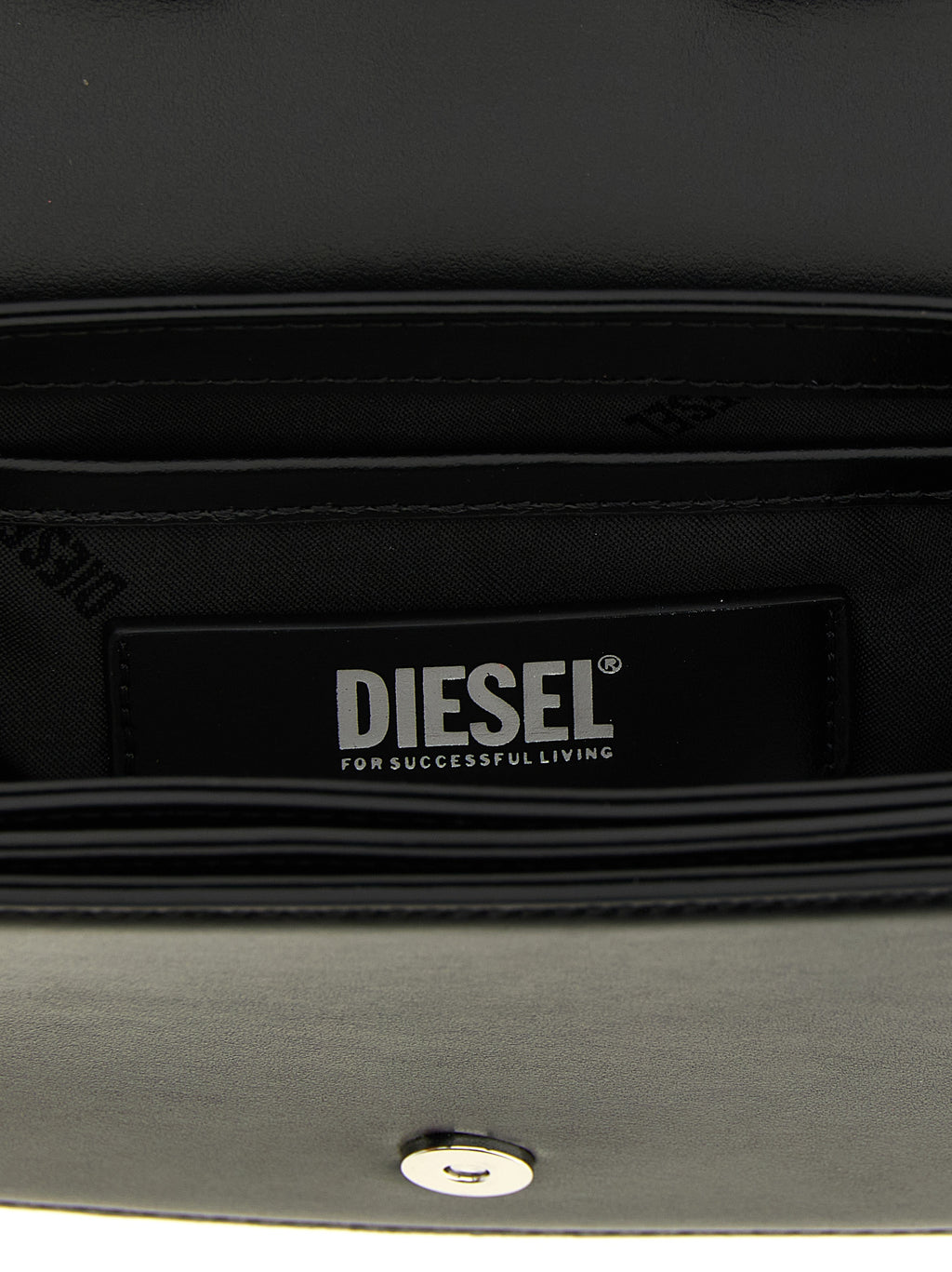 Diesel Black Cowhide Shoulder Bag